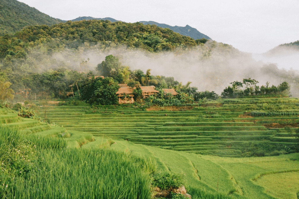 5 Nơi Trốn Nóng Tuyệt Vời Giữa Thiên Nhiên Mùa Hè Này? 5. Pù Luông - Thanh Hóa: Sự tĩnh lặng giữa lòng núi rừng