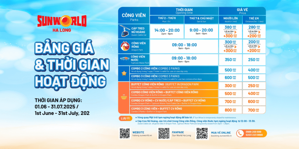 Chinh Phục Công Viên Rồng Hạ Long Trong 1 Ngày: Hướng Dẫn A - Z Giá vé Công Viên Rồng Hạ Long