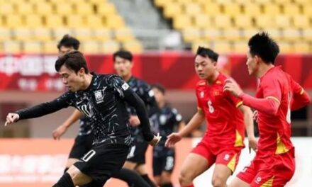 Panda Cup U22 Việt Nam thua Hàn Quốc, rơi xuống chót bảng