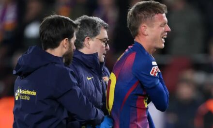 Dani Olmo chấn thương vai khiến anh nghỉ thi đấu đến 2026