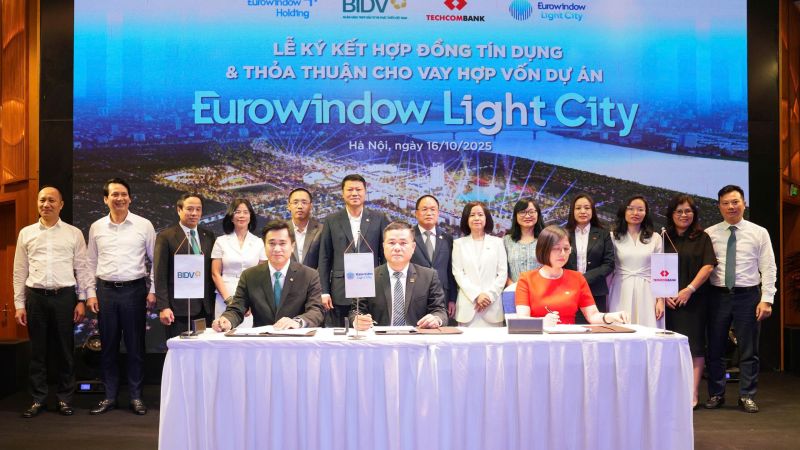 Dự án Eurowindow Light City nhận vốn lớn từ BIDV và Techcombank