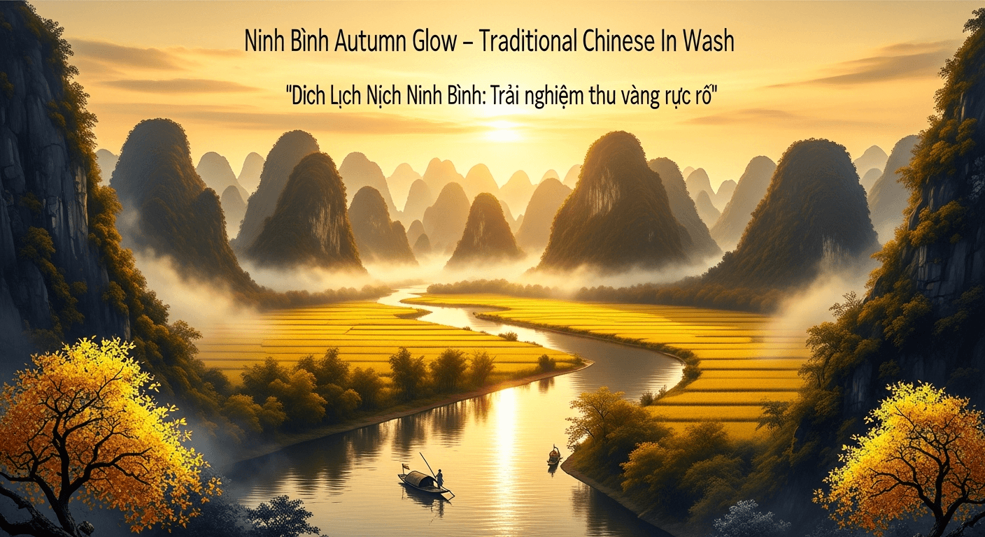 Du lịch Ninh Bình: Trải nghiệm thu vàng rực rỡ
