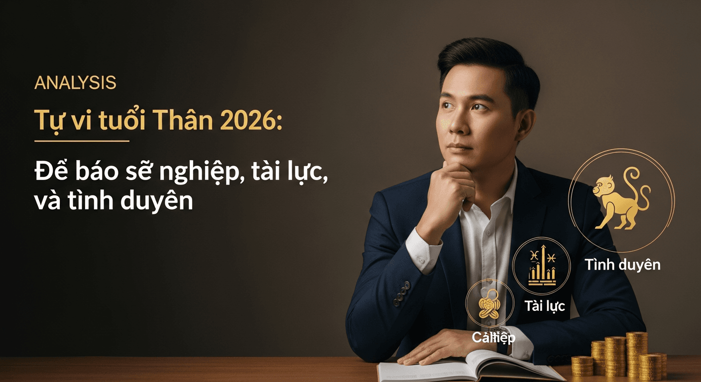 Tử vi tuổi Thân 2026: Dự báo sự nghiệp, tài lộc và tình duyên
